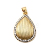 Brass Micro Pave Cubic Zirconia Pendants KK-A266-04I-G-1