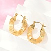 304 Stainless Steel Hoop Earrings for Women EJEW-U046-04G-2