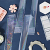 12 Rolls 2 Styles PET Aurora Nail Foils Floral Transfer Paper STIC-SP0001-08-3