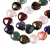 Natural Green Aventurine & Rose Quartz & Red Agate & Tiger Eye & Amethyst Beads Strands X-G-S364-096-3