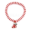 Elegant Christmas Handmade Polymer Clay Heishi Beaded Stretch Bracelets MV9996-11-1