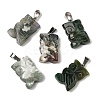 Natural Indian Agate Pendants G-B127-09P-07-2