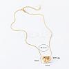 3Pcs Minimalist European-style Stainless Steel Irregular Polished Heart Pendant Necklaces for Women YJ1640-5