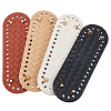 4Pcs 4 Colors Oval Imitation Leather Crochet Bag Bottom PURS-WR0001-03-1