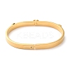 Heart 304 Stainless Steel Hinged Bangles for Women BJEW-K263-01G-3