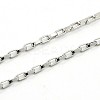 Tarnish Resistant Box Chain Necklace for Men LS-NJEW-F027-17-2mm-2