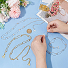 2 Pairs 2 Colors Zinc Alloy & Rhinestone Chain Shoulder Chains AJEW-FG0004-28-3