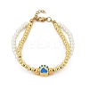 Brass Multi-strand Bracelets BJEW-M056-09G-6
