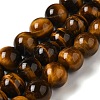 Nattural Tiger Eye Beads Strands G-GSR12mmC014-B-2