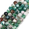 Natural Fire Crackle Agate Beads Strands G-C082-A01-27-2