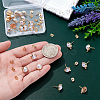 Brass Stud Earring Findings KK-UN0006-07-4