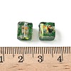 Baking Paint Handmade Gold Sand Lampwork Beads LAMP-P072-01A-06-3