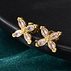 304 Stainless Steel Stud Earrings EJEW-C135-01G-04-3
