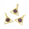 Natural Amethyst Pendants G-H283-05D-1