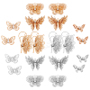 20Pcs 5 Style Brass Filigree Pendants KK-SC0001-95-1