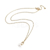 Ion Plating(IP) 304 Stainless Steel with Plastic Bead Necklaces NJEW-Q335-02A-G-1