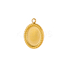 Oval Charms 304 Stainless Steel Pendants STAS-OY004-42G-1