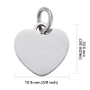 Tarnish Resistant 201 Stainless Steel Stamping Blank Tag Charms STAS-S105-T617-1-3