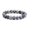 10mm Natural Labradorite Round Beads Stretch Bracelet BJEW-JB07221-02-1