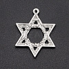 Religion Alloy Rhinestone Pendants PALLOY-S098-DA012-2-3