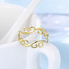 304 Stainless Steel Finger Rings for Women FS-WGFE90D-08-1