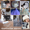 Polyester Deco Mesh Ribbons OCOR-WH0064-76A-6
