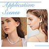 3 Strands 3 Styles Pearlized Glass Pearl Teardrop Bead Strands GLAA-HS0001-11-6