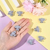 8Pcs Food Grade Eco-Friendly Silicone Focal Beads SIL-YW0001-82-5
