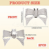 2Pcs Bowknot Alloy Rhinestone Shoe Decorations FIND-CP0002-30A-2