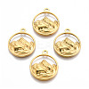 Ion Plating(IP) 201 Stainless Steel Pendants STAS-N098-141LG-2