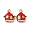 304 Stainless Steel Enamel Pendants STAS-Q363-06G-1