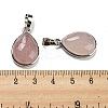Natural Rose Quartz Pendants G-I358-B18-3