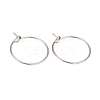 316L Surgical Stainless Steel Hoop Earring Findings STAS-G229-07P-08A-1