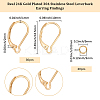 30Pcs 304 Stainless Steel Leverback Earring Findings STAS-BBC0009-23-2