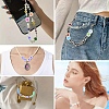 10Pcs Two Tone UV Plating Rainbow Iridescent Acrylic Beads TACR-YW0002-33D-6