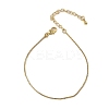Rack Plating Brass Box Chain Bracelets for Women BJEW-G735-02G-4