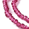 Transparent Glass Beads Strands GLAA-C019-01A-05-3