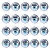 10 Pairs Iron & Plastic Blinkable Craft Eye DIY-GL0005-20A-1