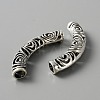 Tibetan Style Alloy Curved Tube Beads LS-FIND-TAC0014-37AS-1