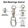 40Pcs 8 Styles Brass & 304 Stainless Steel Fishing Fast Snap Clips FIND-GO0001-20-3