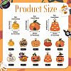 20Pcs 10 Styles Halloween Theme Alloy Enamel Pendants ENAM-TA0003-43-4