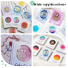 Multi-Color Paper Wax Seal Stamp Illustrated Card for Wax Seal Coin AJEW-WH0415-36B-01-5