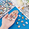104pcs 8 Colors Electroplate Transparent Glass Beads Strands EGLA-PH0001-55-5