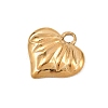 Textured 304 Stainless Steel Pendants STAS-L313-01A-G-2