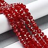 Baking Paint Imitation Jade Glass Bead Strands DGLA-A034-J8MM-A29-2