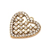 304 Stainless Steel Rhinestone Pendants STAS-G385-10G-02-2
