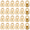 28Pcs Brass Crimp Beads FIND-BBC0005-08G-1