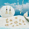 16Pcs 8 Styles Alloy Pendants TIBEP-BC0001-05-4