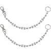 2Pcs Glass Keychain HJEW-SC0002-31-1