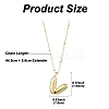 1Pc Initial Letter Brass Pendant Necklaces NJEW-YW0001-24V-2